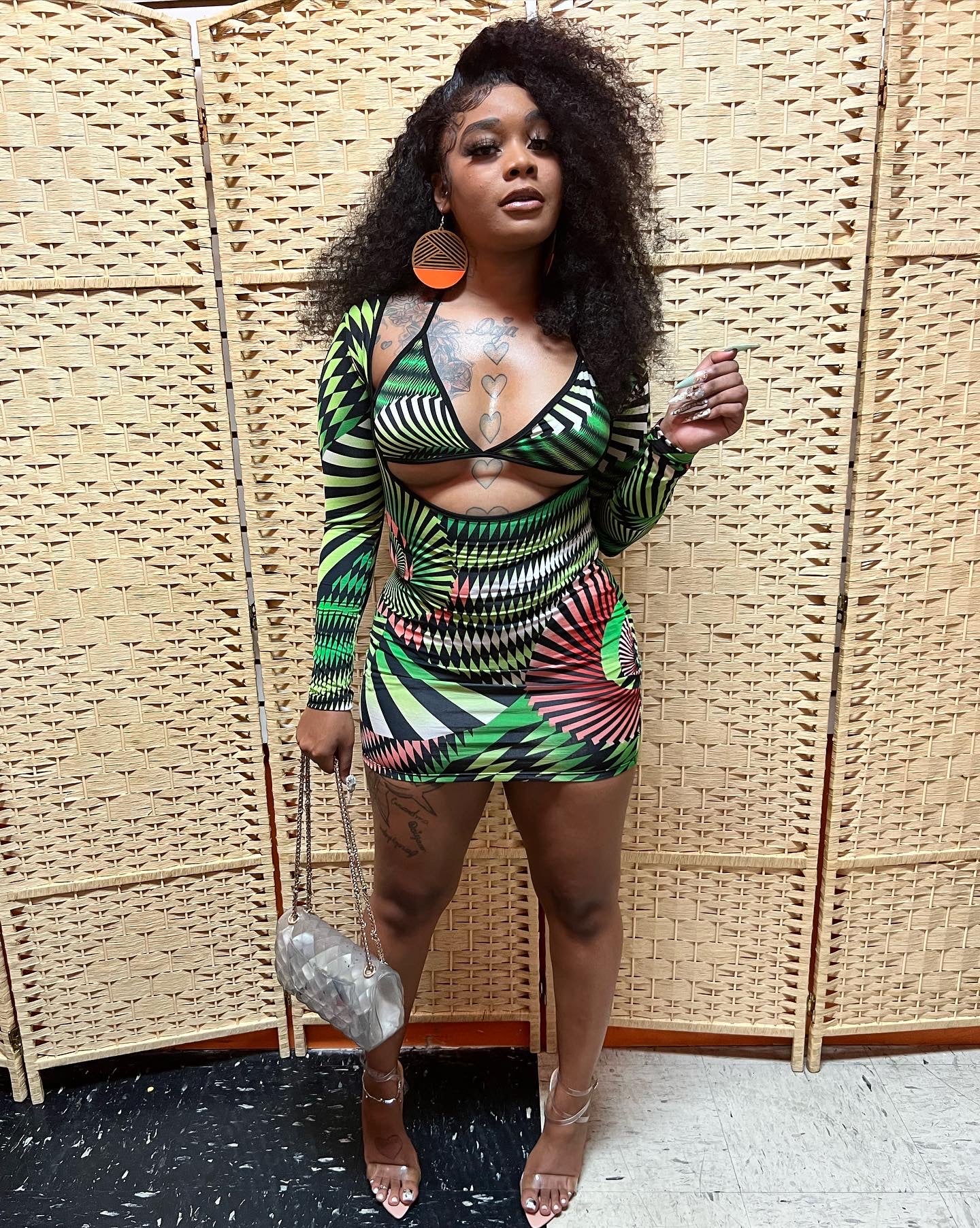 Left eye jungle dress