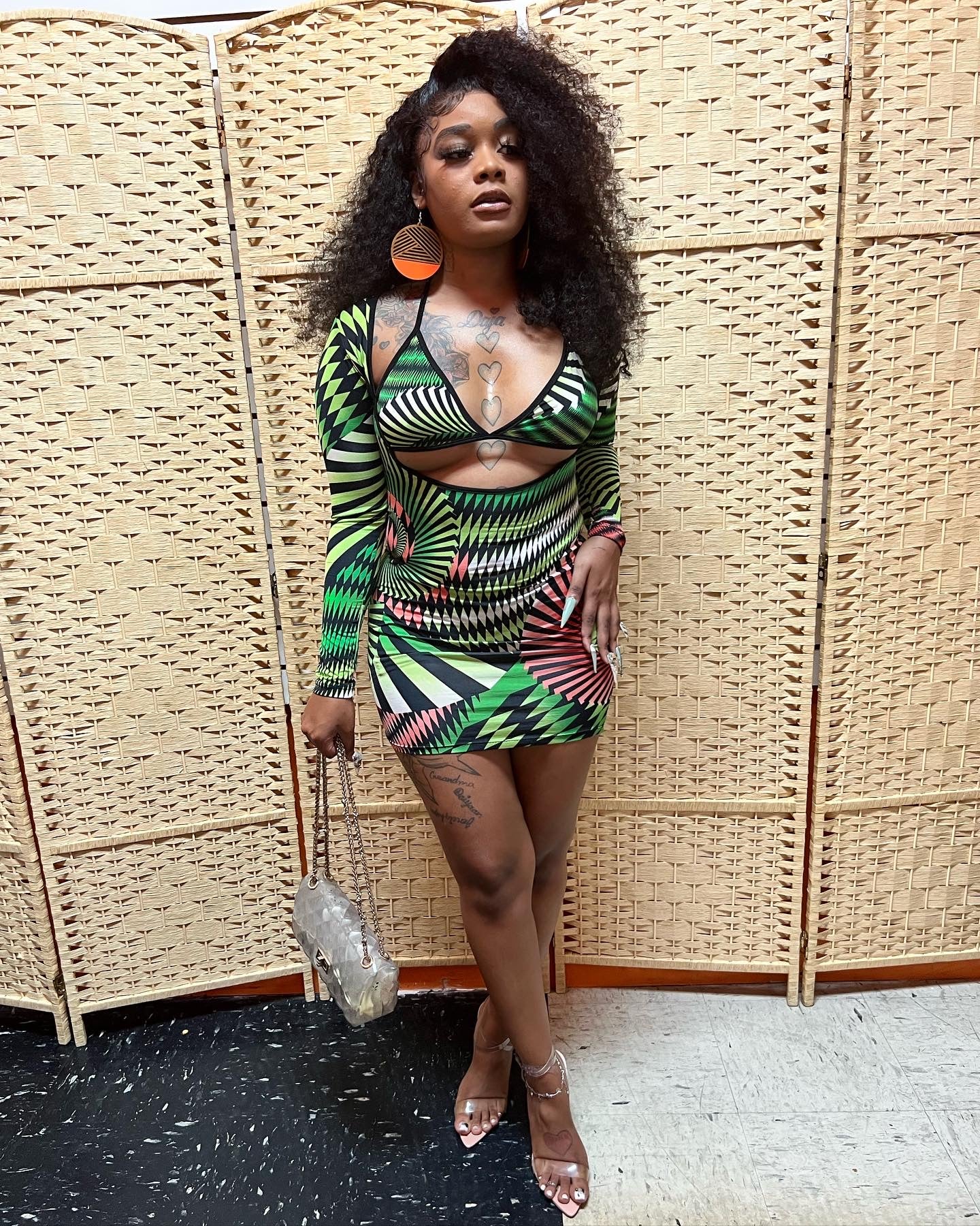 Left eye jungle dress