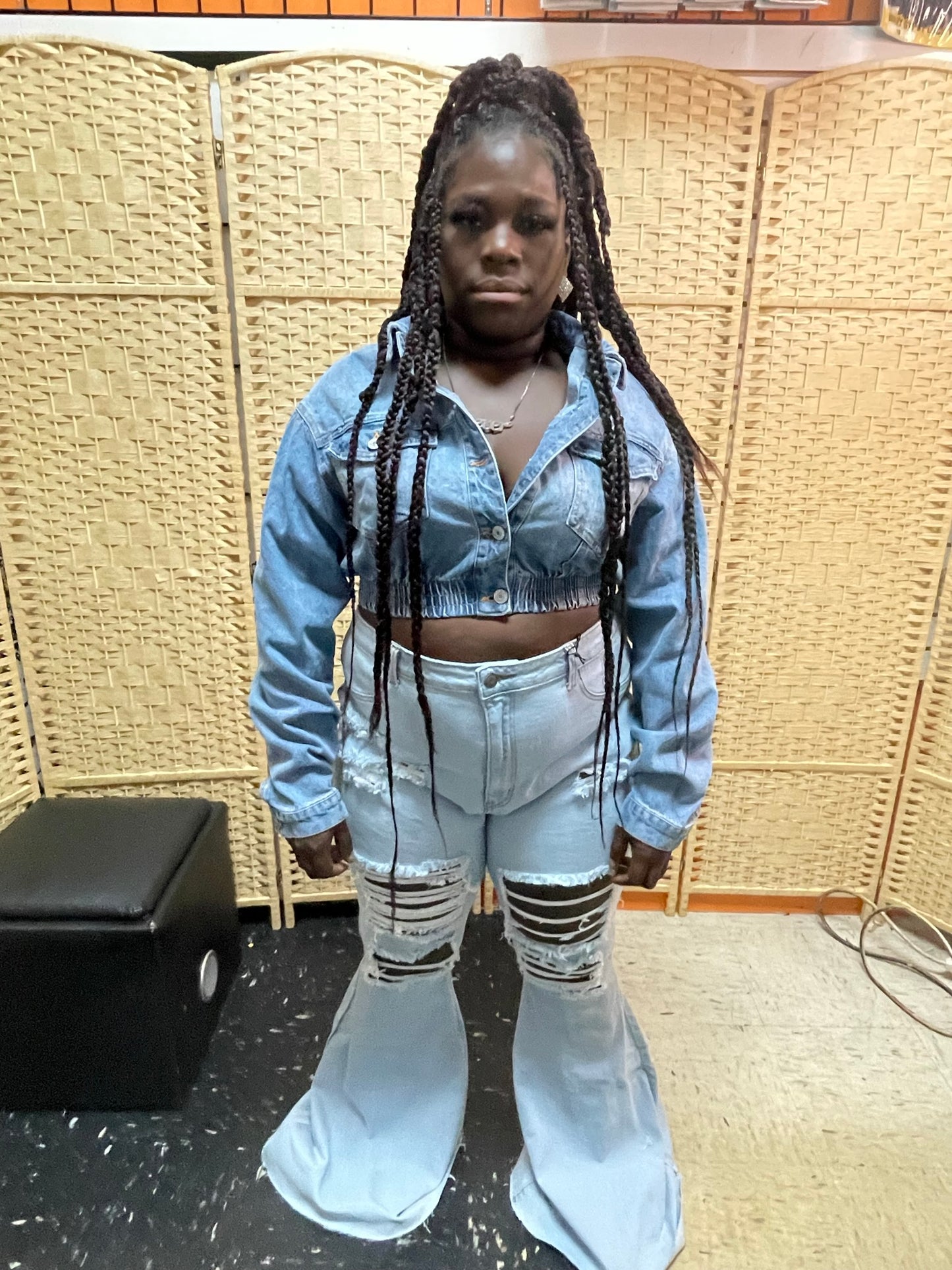 Chrystal denim Pants